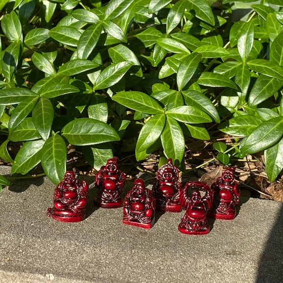 Happy Laughing Buddha Set of 6 - Picture 2 of 7